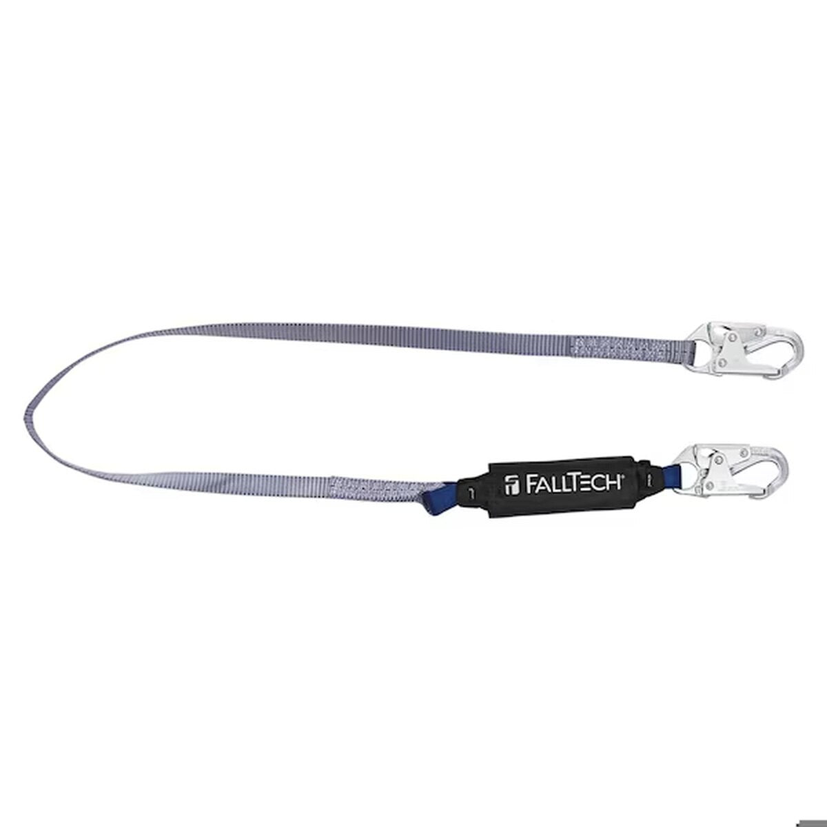 FallTech 8256 6 Foot ViewPack Energy Absorbing Single Leg Lanyard with Steel Snap Hooks (1 Pack)