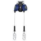 FallTech 82808TP1 8' Class 2 Leading Edge Twin-Leg Personal SRL-P with Steel Snap Hooks - 2