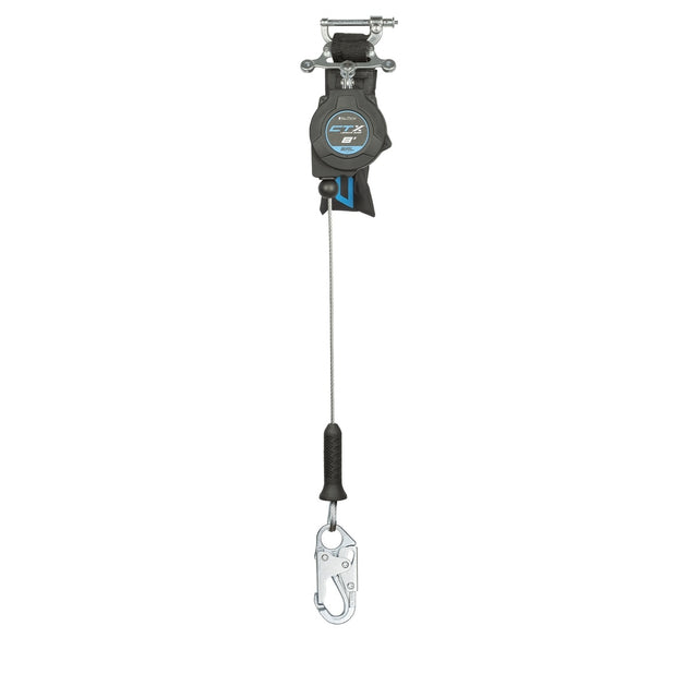FallTech 83208SP1 8 ft Steel Cable Self-Retracting Lifeline CTX Class 2 Leading Edge SRL with Steel Snap Hook (1 Each)