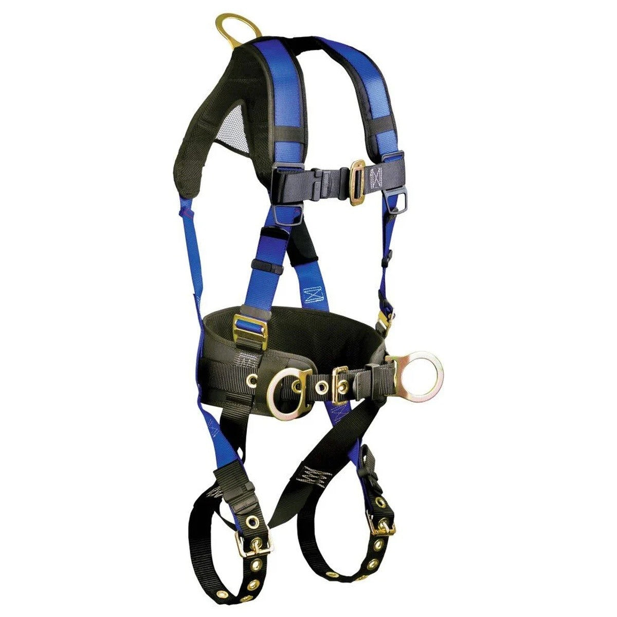Falltech 7073BLX Contractor 3D Belted Full Body Harness with 5-1/2" Waist Support Pad L/XL