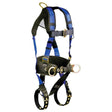 Falltech 7073BSM Contractor+ 3 D-Ring Belted Full Body Harness Small/Medium with 5-1/2" Waist Support Pad
