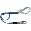 Falltech   82093 4-6' Adjustable Web Lanyard with Snap Hook and Rebar Hook