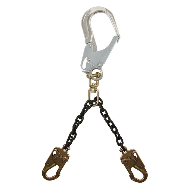 Falltech 8250A 24" Alum Swivel Rebar Hook 2.5" Clevis Steel Snap Hook, Gr80