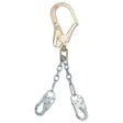 Falltech 8252 23" Premium Rebar Positioning Assembly with Grade 43 Chain Swivel Rebar Hook