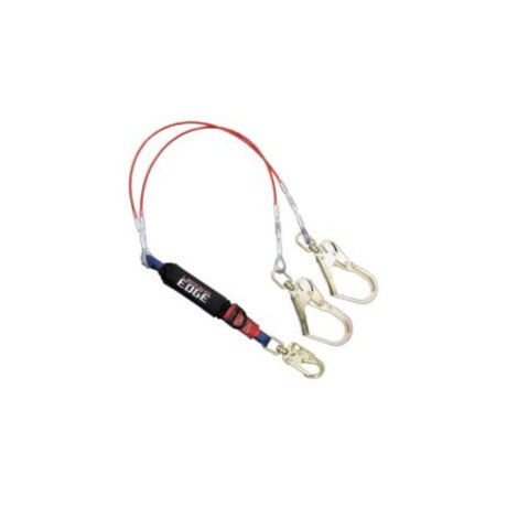 Falltech 8354LEYSS3D 6' Leading Edge Cable Double-Leg Lanyard