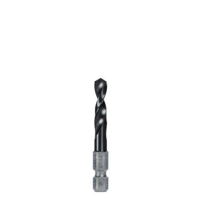 Fein 63111049010 VARIO 27/64" TiAlN Coated HSS Twist Drill with 1/2" Thread