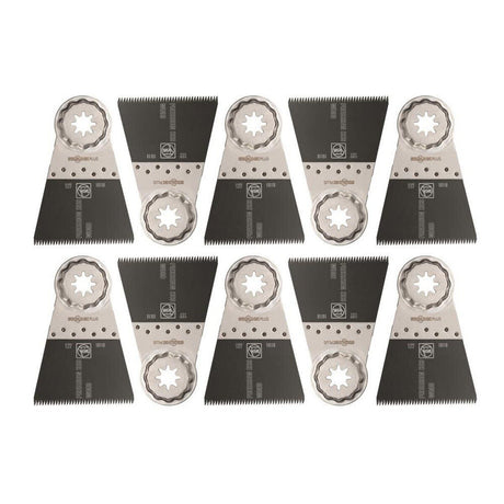 Fein 63502127290 2-9/16" StarlockPlus Precision E-Cut Oscillating Saw Blade for Wood Drywall Soft Plastics (10 Pack)