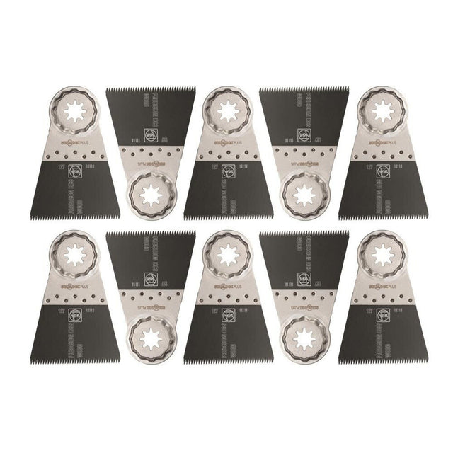 Fein 63502127290 2-9/16" StarlockPlus Precision E-Cut Oscillating Saw Blade for Wood Drywall Soft Plastics (10 Pack)
