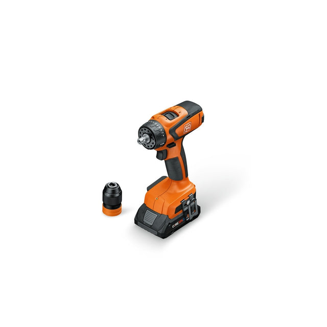 Fein 71161461090 18V ASCM 18 QSW Select 4-Speed Cordless Drill Driver Bare Tool with QuickIN Chuck and L-BOXX 136 Case