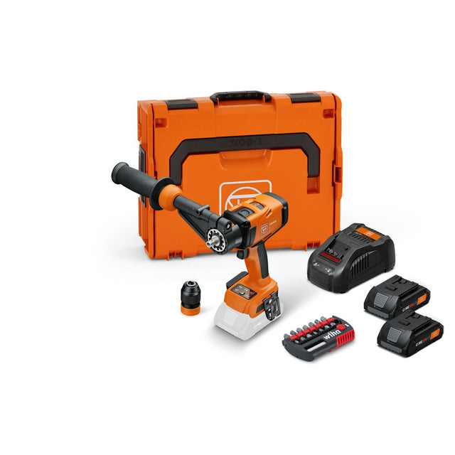 Fein 71161562090 18V Brushless 4-Speed QuickIN Cordless Hammer Drill Driver Kit with 4.0Ah Battery