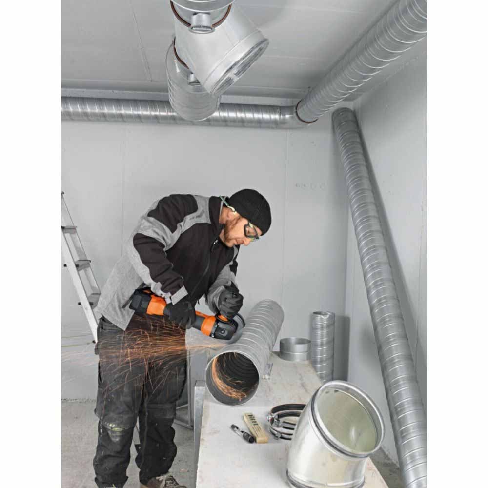 Fein 71220262120 CCG 18-125-10 AS Cordless 5" Slide Switch Angle Grinder Kit - 6