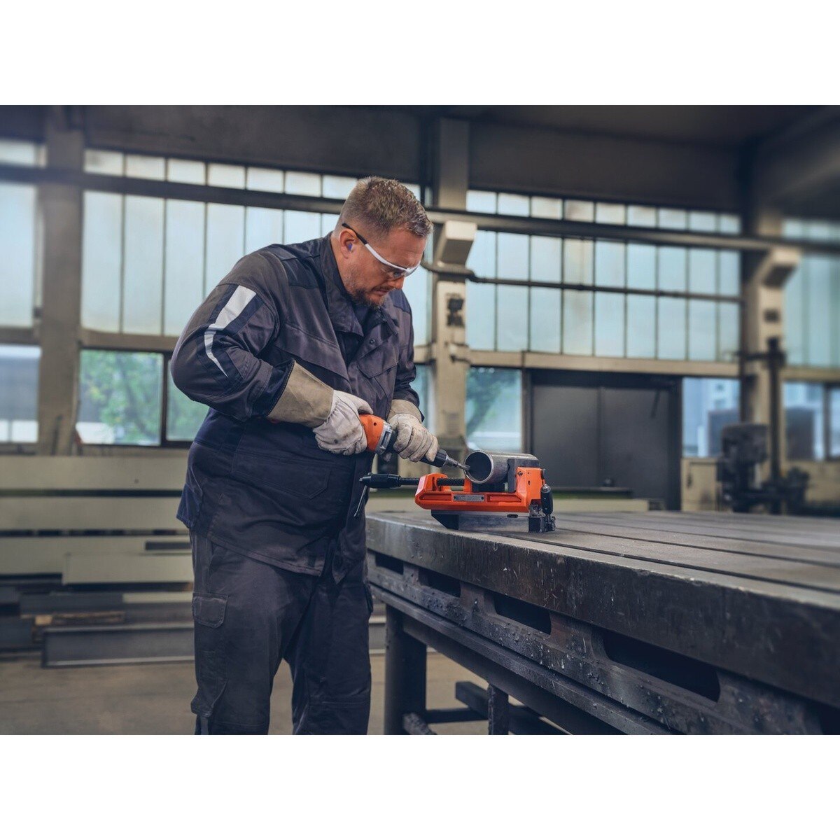 Fein 99100001362 3-1/8" x 6-3/4" Riser Jaw Set for VersaMAG 160 L Vise (2 Piece) - 2