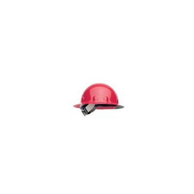 Fibre Metal E1RW Full Brim Hard Hat with Ratchet Suspension - Red