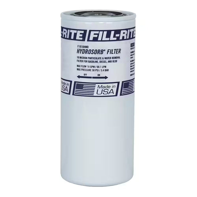 Fill-Rite F1810HM0 1" 18 GPM 10 Micron Hydrosorb Spin On Fuel Filter