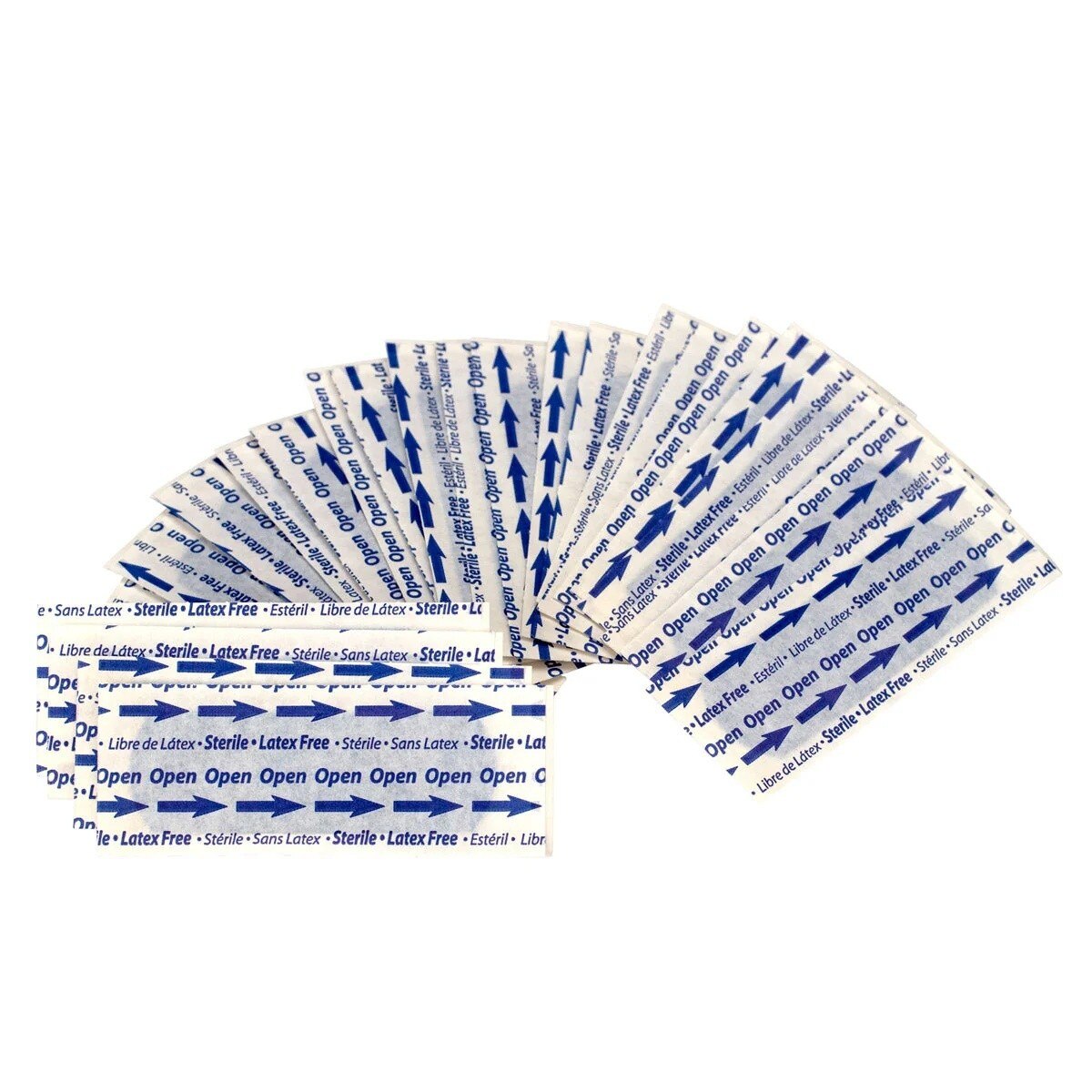 First Aid Only 1-656 Blue Metal Detectable 1" x 3" Fabric Bandages (1500 Count) - 2