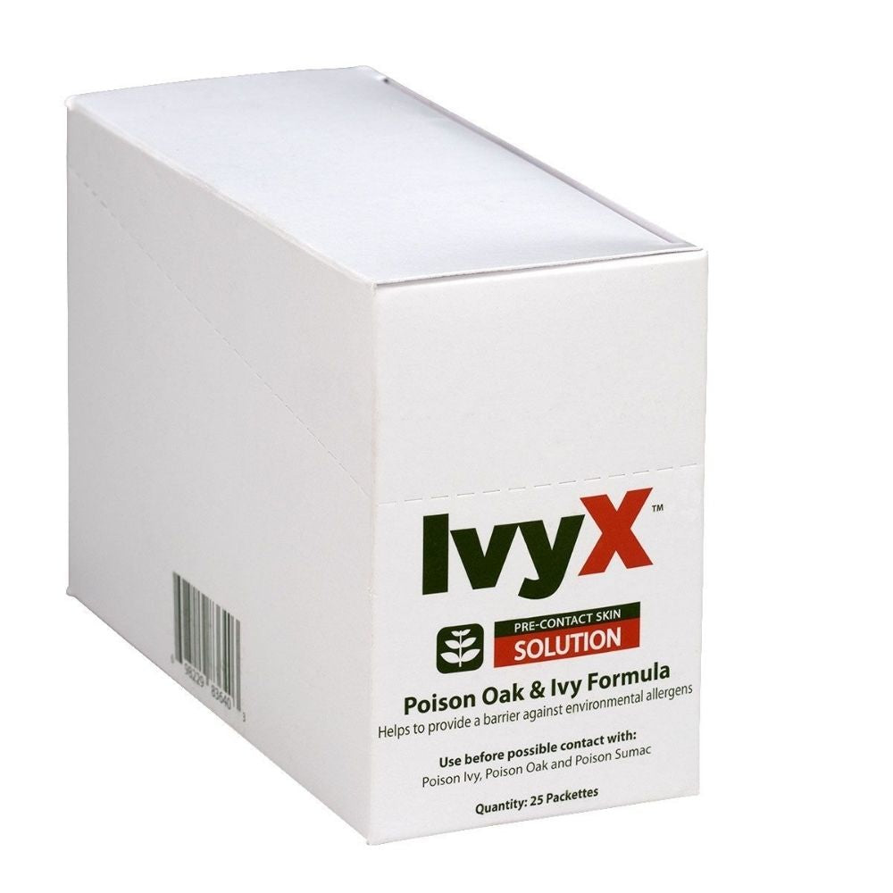 First Aid Only 18-052 IvyX Pre-Contact Lotion Packets, 25/box - 4