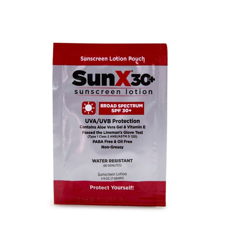 First Aid Only 18-370-001 SunX30 Lotion Packets, 100/Box