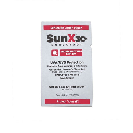 First Aid Only 18-399-001 SunX30 Sunscreen Lotion Packets, 300/box