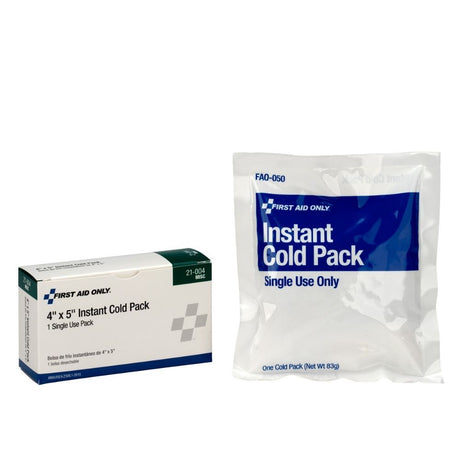 First Aid Only 21-004-084 4"x 5" Instant Cold Pack, 1/box