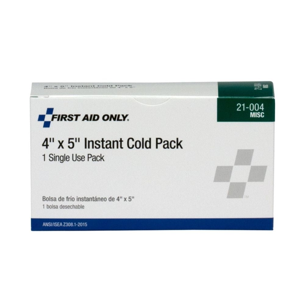 First Aid Only 21-004-084 4"x 5" Instant Cold Pack, 1/box - 2