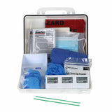 First Aid Only 214-U/FAO Wall-Mount Bloodborne Pathogen (BBP) And Bodily Fluid Spill Kit In Plastic Carry Case, OSHA, 23 Pieces, White - 2