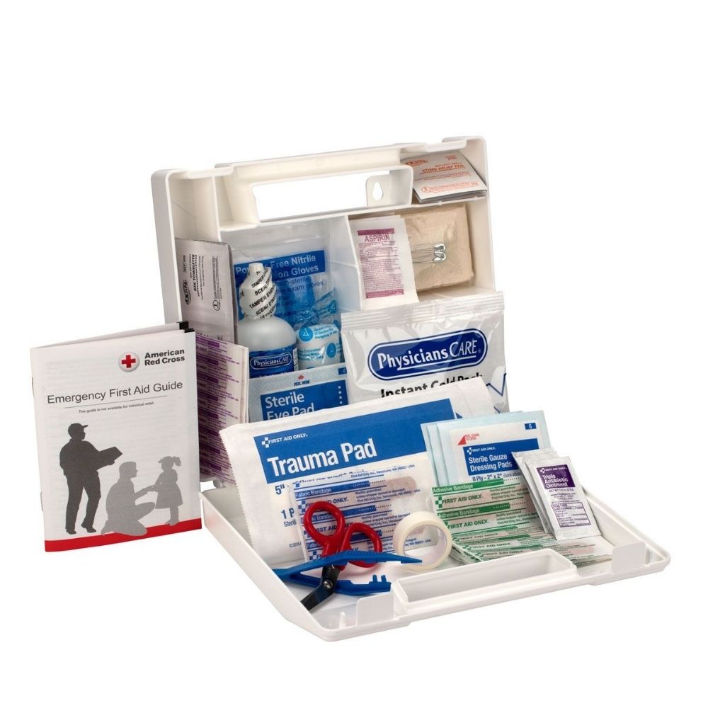 First Aid Only 223-U/FAO 25 Person First Aid Kit, Plastic Case with Dividers - 4