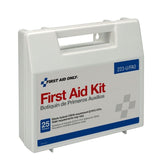 First Aid Only 223-U/FAO 25 Person First Aid Kit, Plastic Case with Dividers - 6