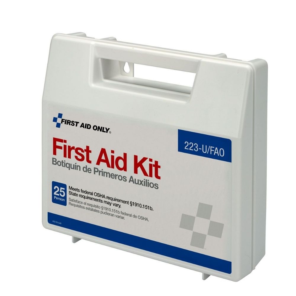 First Aid Only 223-U/FAO 25 Person First Aid Kit, Plastic Case with Dividers - 7