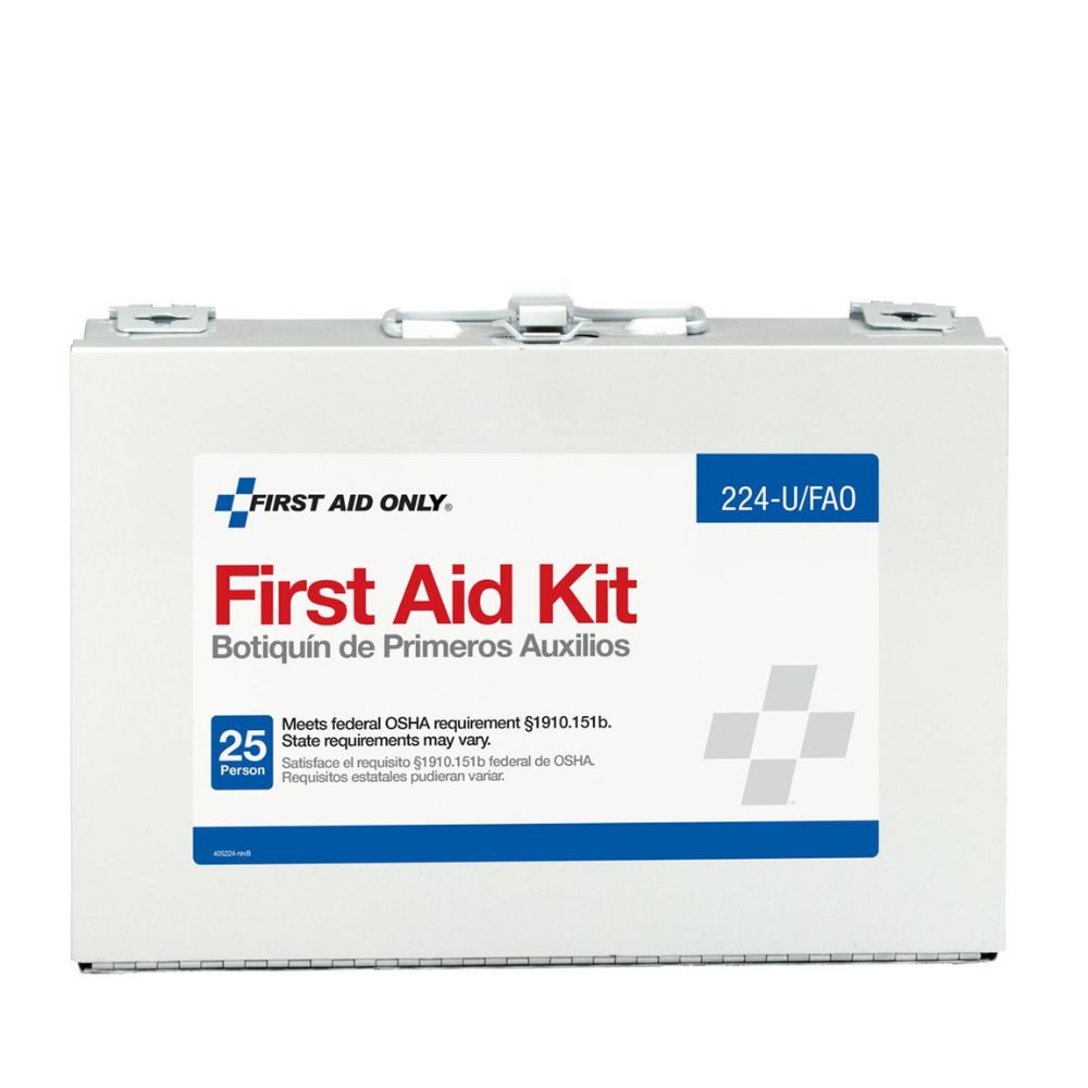 First Aid Only 224-U/FAO 25 Person First Aid Kit, Metal Case - 4