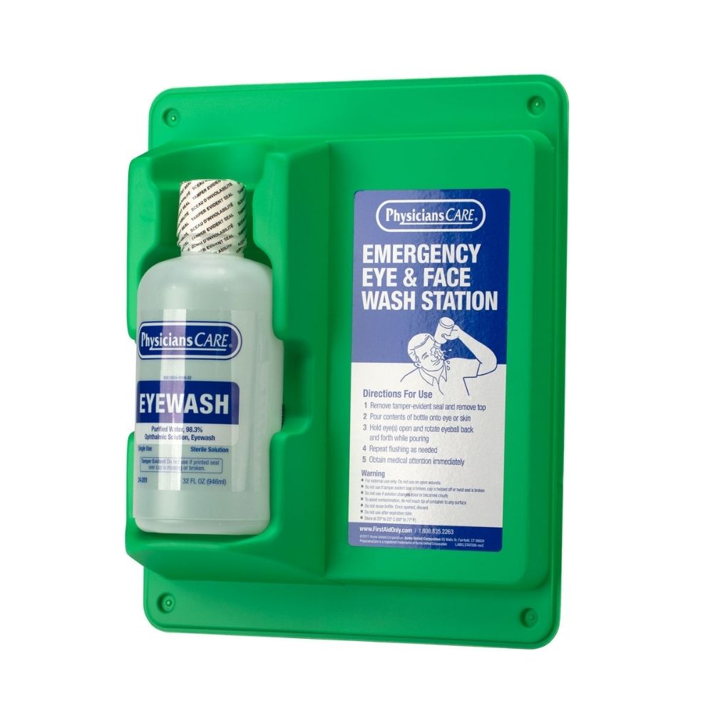 First Aid Only 24-202-001 Eyewash Station, Single 32 oz. Screw Cap Bottle - 3