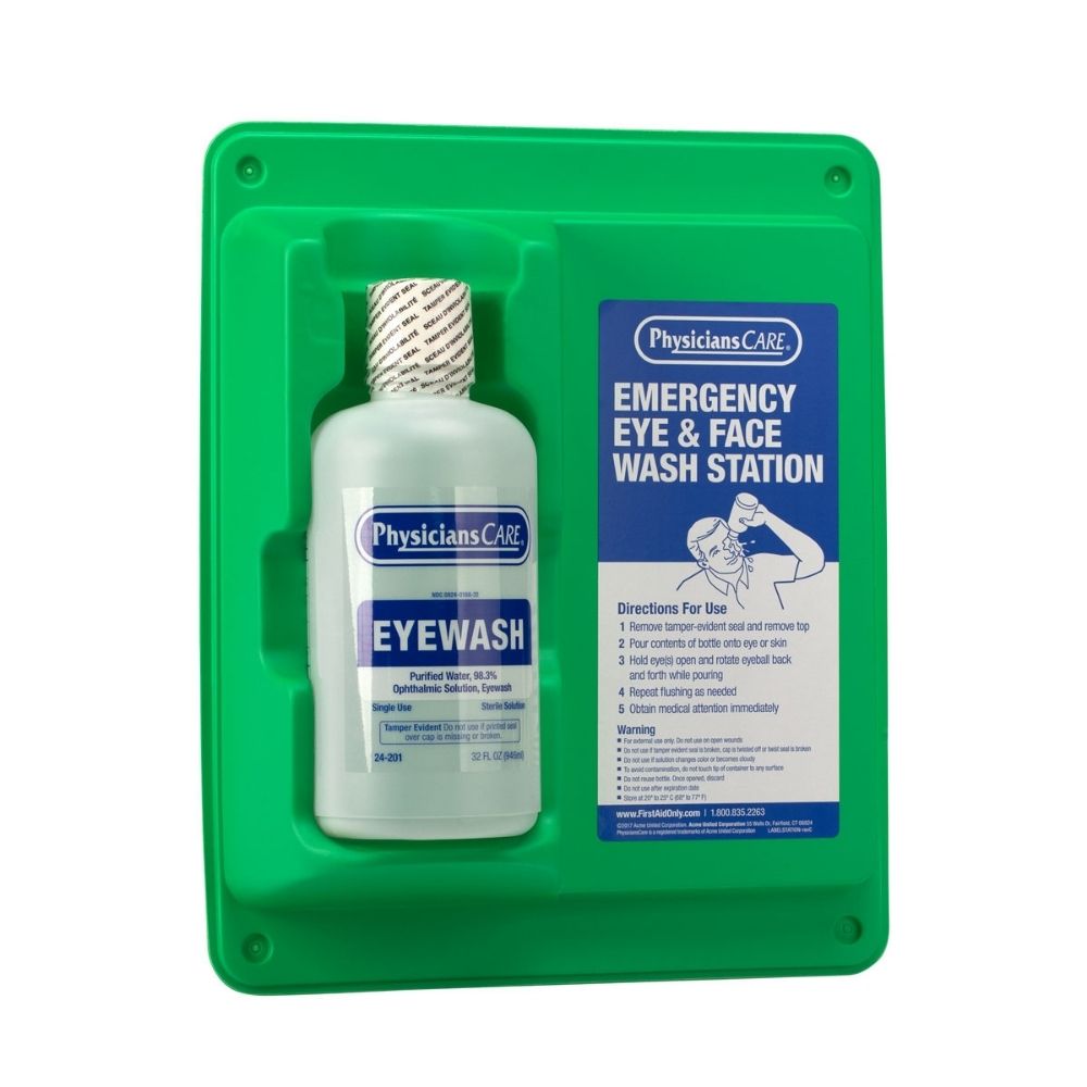 First Aid Only 24-202-001 Eyewash Station, Single 32 oz. Screw Cap Bottle - 4