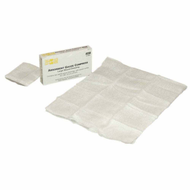 First Aid Only 3-005-003 24 in. x 72 in. Gauze Compress, Sterile Large Wound Dressing (1 Per Box)