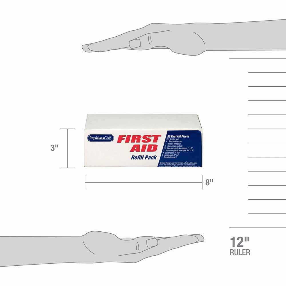 First Aid Refill Pack, 95 Pieces - ANSI 2015 Class A+ with BBP - 4