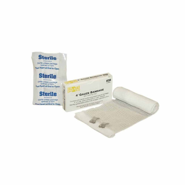 First Aid Only 5-004-001 4" Sterile Stretch Gauze Compress (1 Per Box)