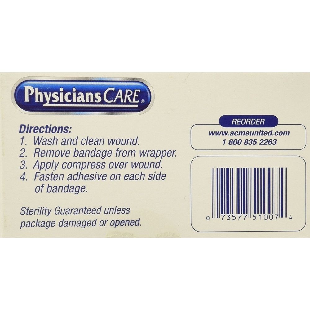 First Aid Only 51007 3/4"x3" Plastic Bandages, 50/box - 2