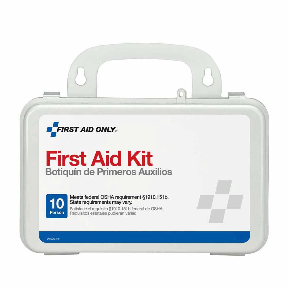 First Aid Only 6060 10 Person First Aid Kit, Weatherproof Plastic Case - 57 Piece - 6