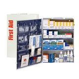 First Aid Only 90576 4 Shelf First Aid ANSI B+ Metal Cabinet, with Meds