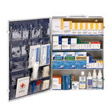 First Aid Only 90576 4 Shelf First Aid ANSI B+ Metal Cabinet, with Meds - 2