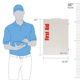 First Aid Only 90576 4 Shelf First Aid ANSI B+ Metal Cabinet, with Meds - 6