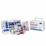 First Aid Only 90754 10 Person Bulk Plastic First Aid Kit, ANSI Compliant w/Eyewash