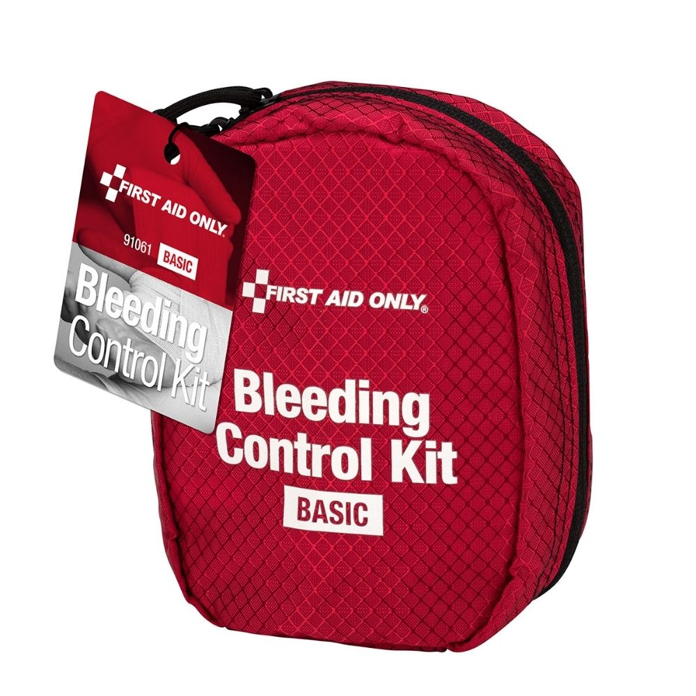 First Aid Only 91061 Bleeding Control Kit - Basic, Fabric Case - 4