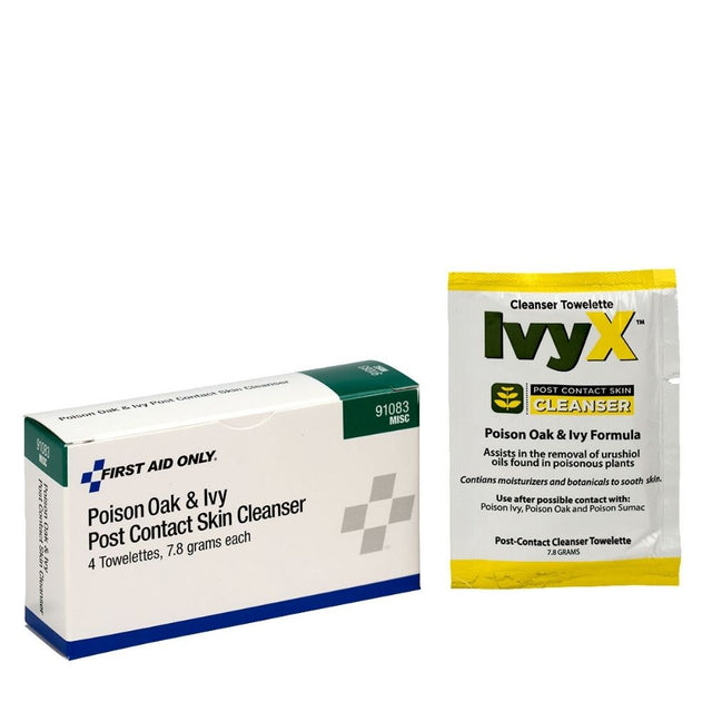 First Aid Only 91083 IvyX Poison Oak & Ivy Packets 4/box