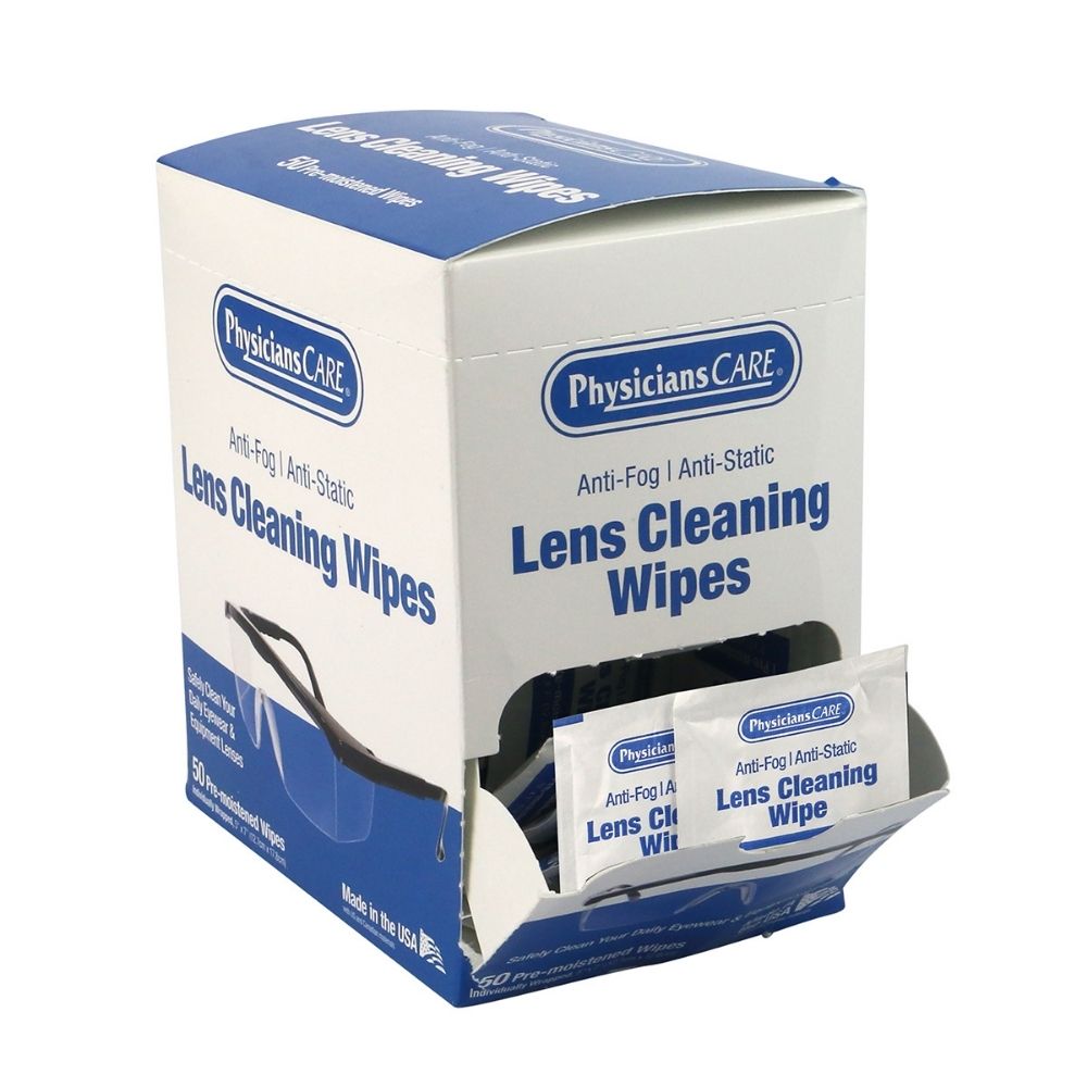 First Aid Only 91294 Lens Cleaning Wipes 50/Box - 2