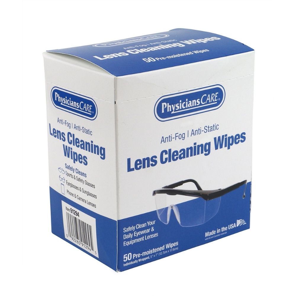 First Aid Only 91294 Lens Cleaning Wipes 50/Box - 5