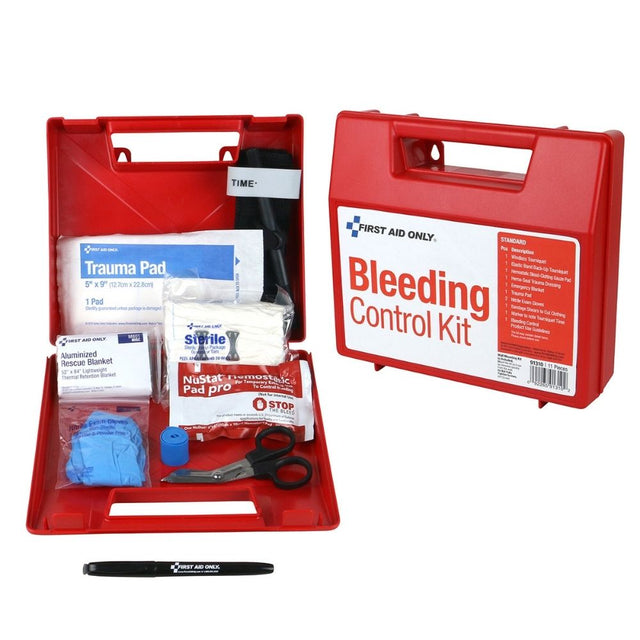 First Aid Only 91310 Bleeding Control Wall Station Single Kit -Standard