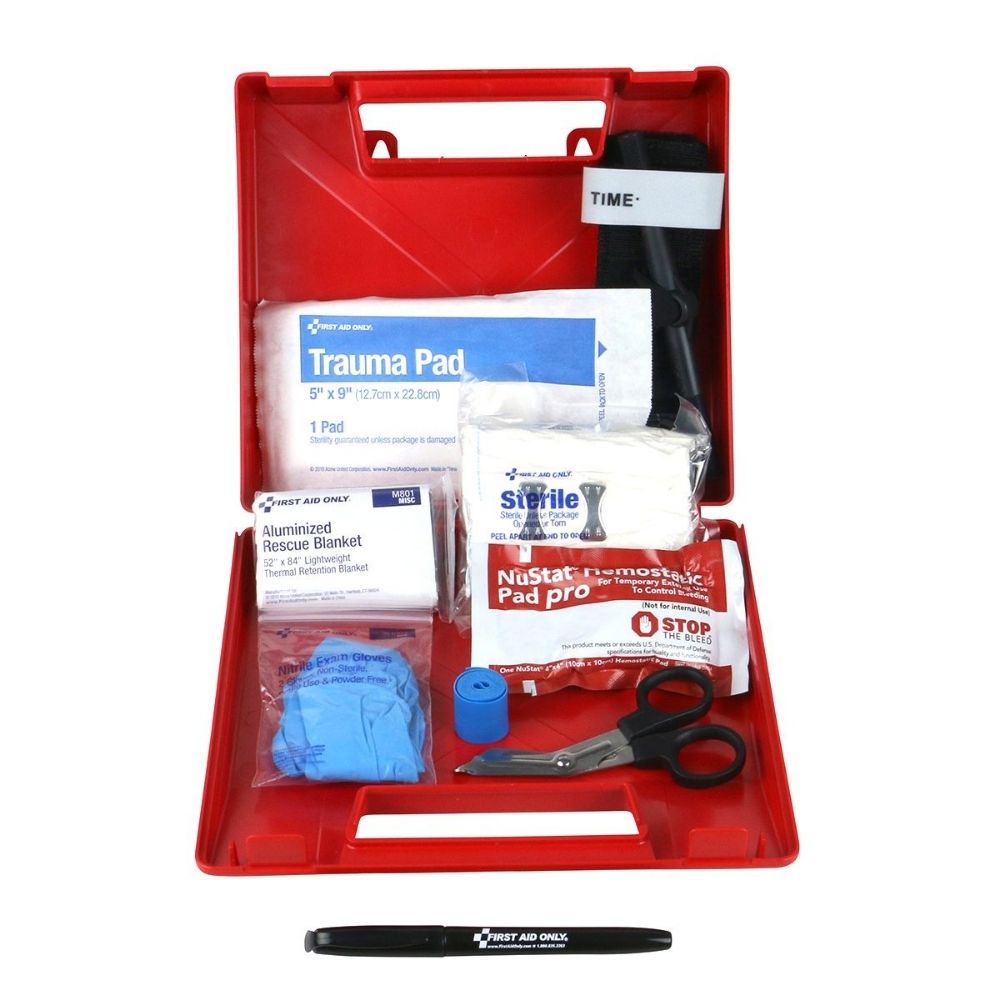 First Aid Only 91310 Bleeding Control Wall Station Single Kit -Standard - 2