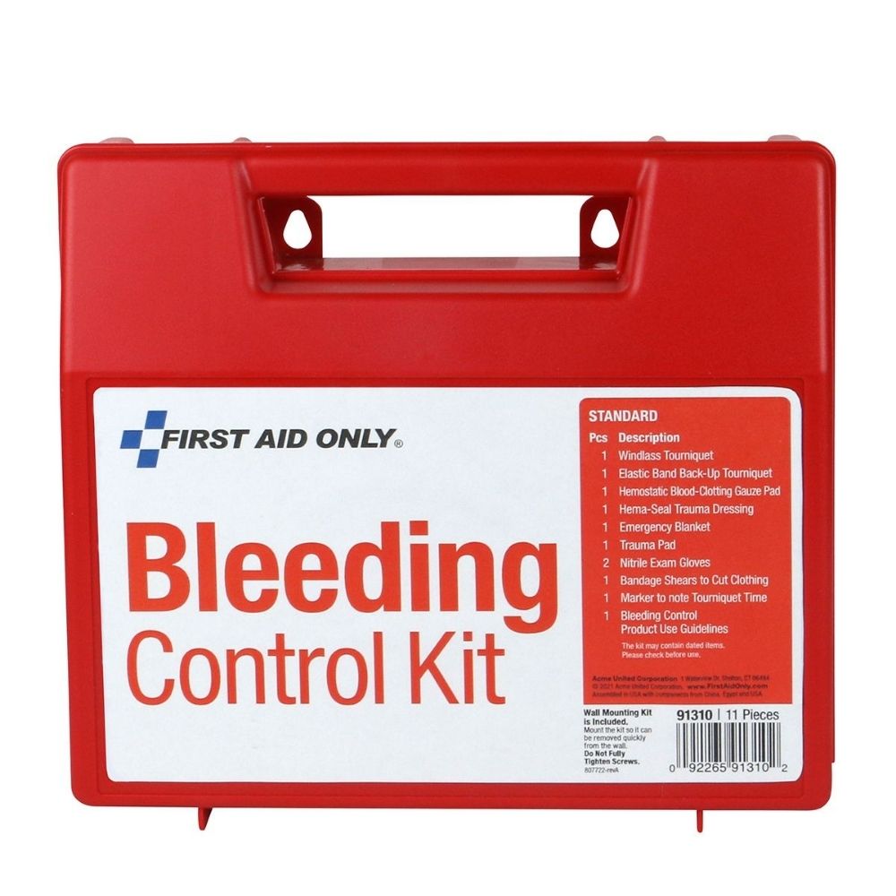 First Aid Only 91310 Bleeding Control Wall Station Single Kit -Standard - 3