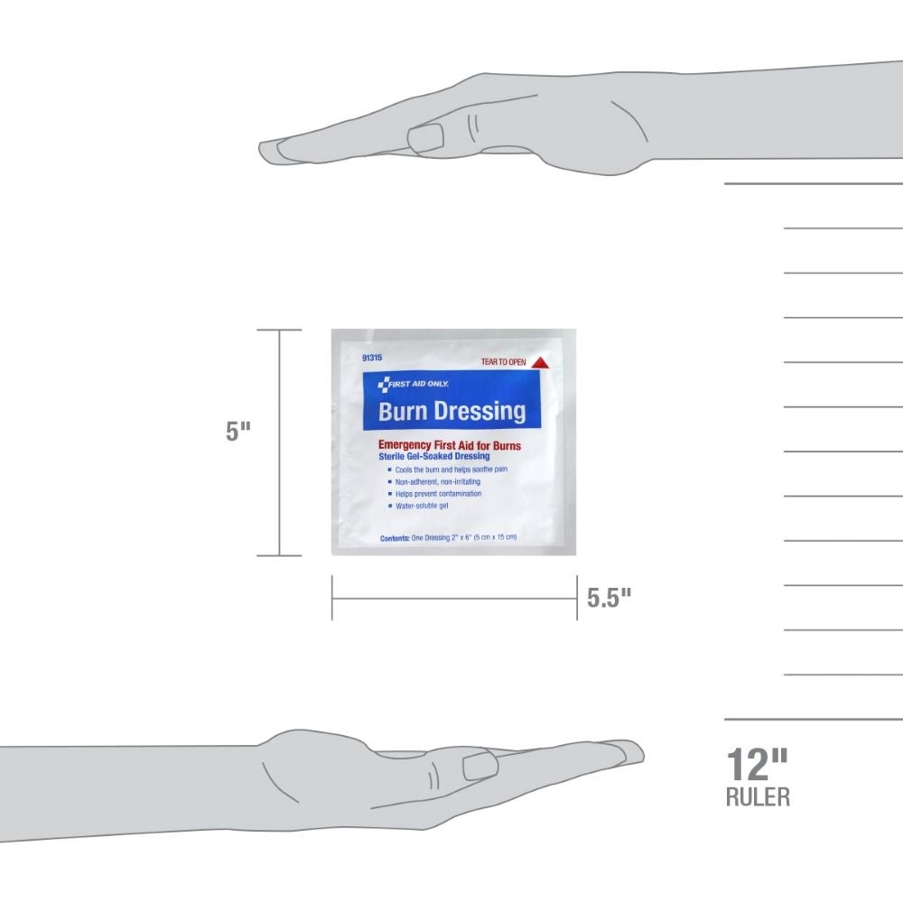 First Aid Only 91315 Burn Dressing, 2" x 6" - 2