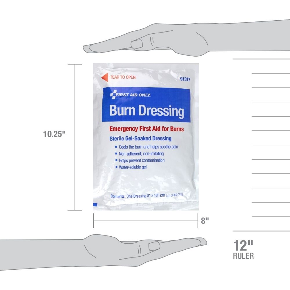 First Aid Only 91317 Burn Dressing, 8" x 18" - 2