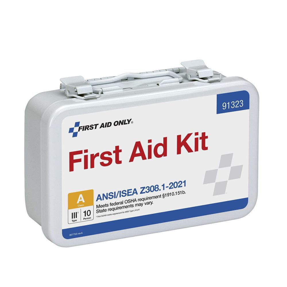 First Aid Only 91323 10 Person ANSI A Metal First Aid Kit, ANSI 2021 Compliant - 5